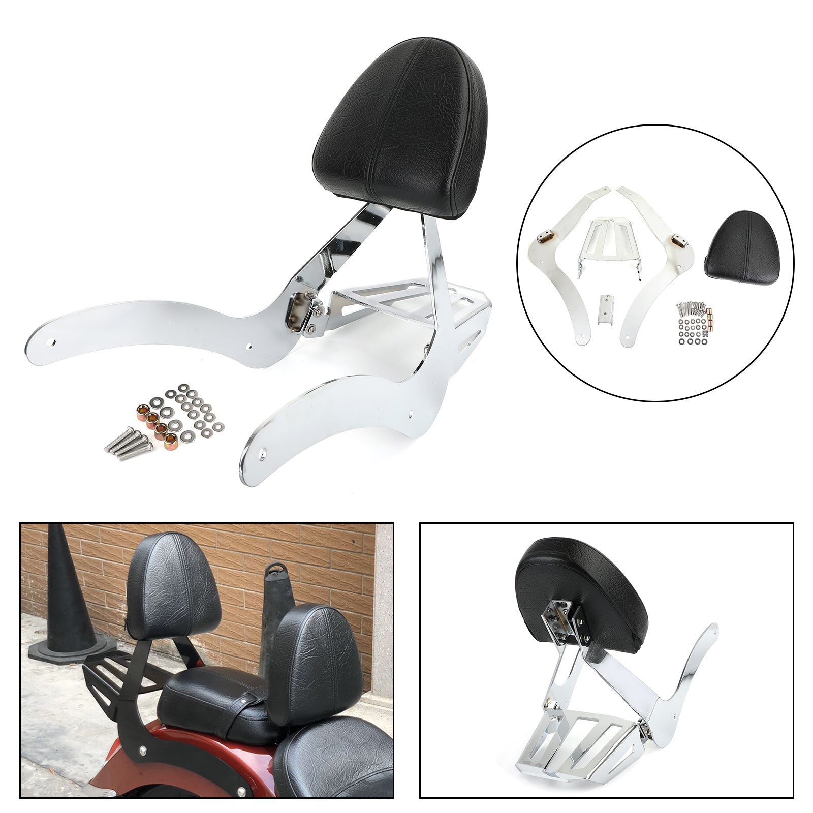 2014-2022 Indian Scout Sixty / Scout Passenger Sissy Bar Backrest Luggage Rack