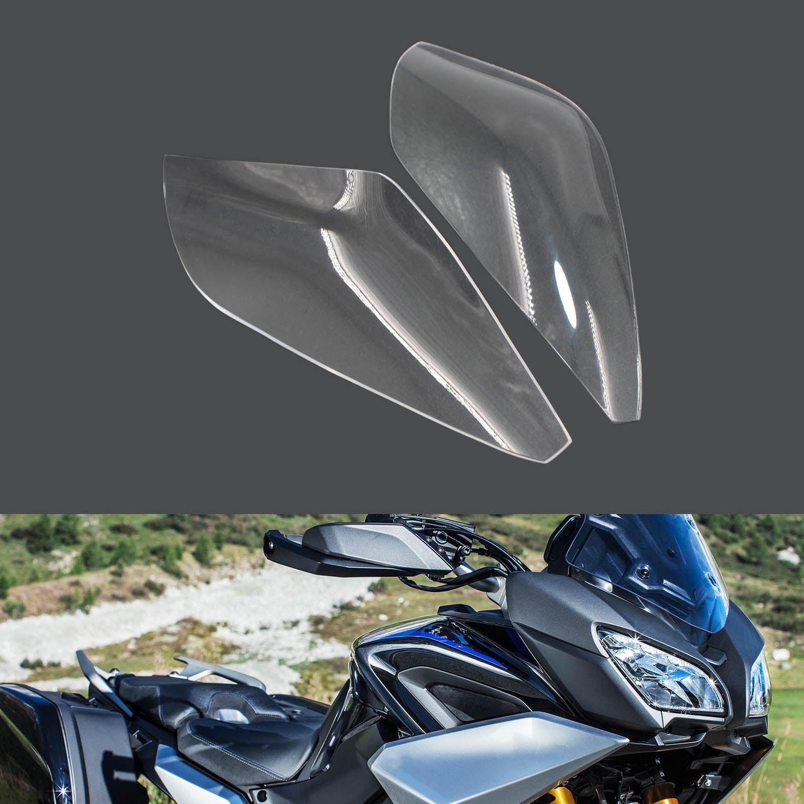 Front Headlight Lens Protection Fit For Yamaha Mt-09 Fj 09 Tracer 16-18? Smoke