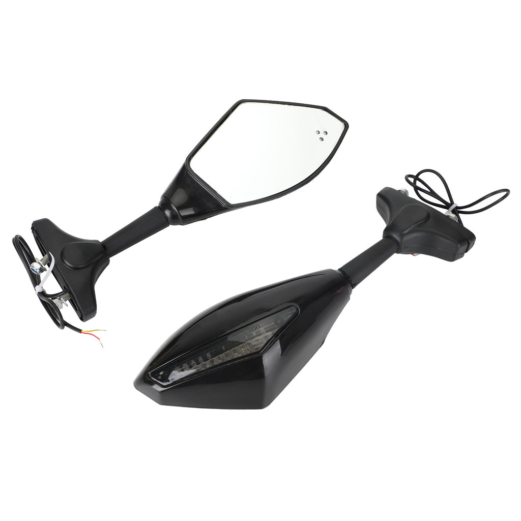 YAMAHA YZF R6 R6S FZ1 FZ6 FAZER FZ8S FJR1300 XJ6 FZR600 Pair LED Mirrors