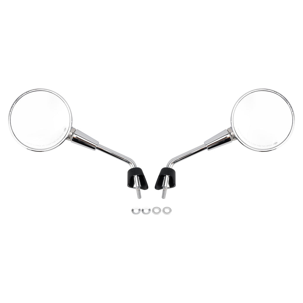 PAIR SHORTY MIRRORS CHROME FOR VESPA PRIMAVERA 50-125 SPRINT 50-150 GTS 125 300