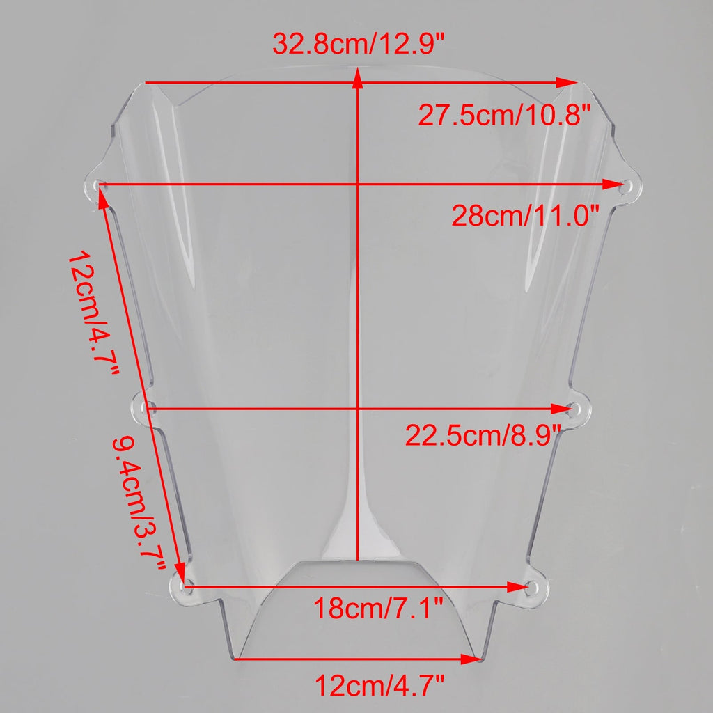 Windshield WindScreen fit for Suzuki GSX-8R GSX-8R 2024-2025 Black