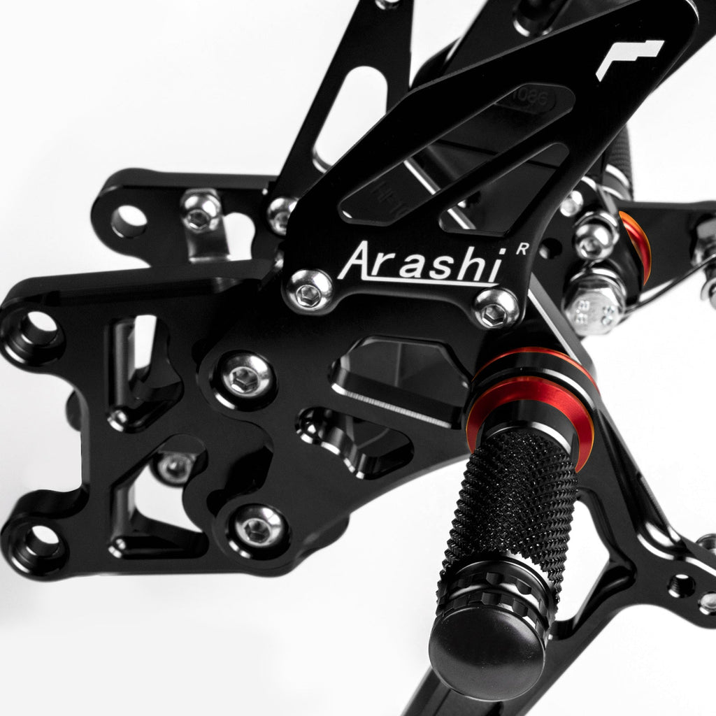 Black Rearset Footrest Peg Pedal For Honda CBR600RR ABS 2009-2015 2014