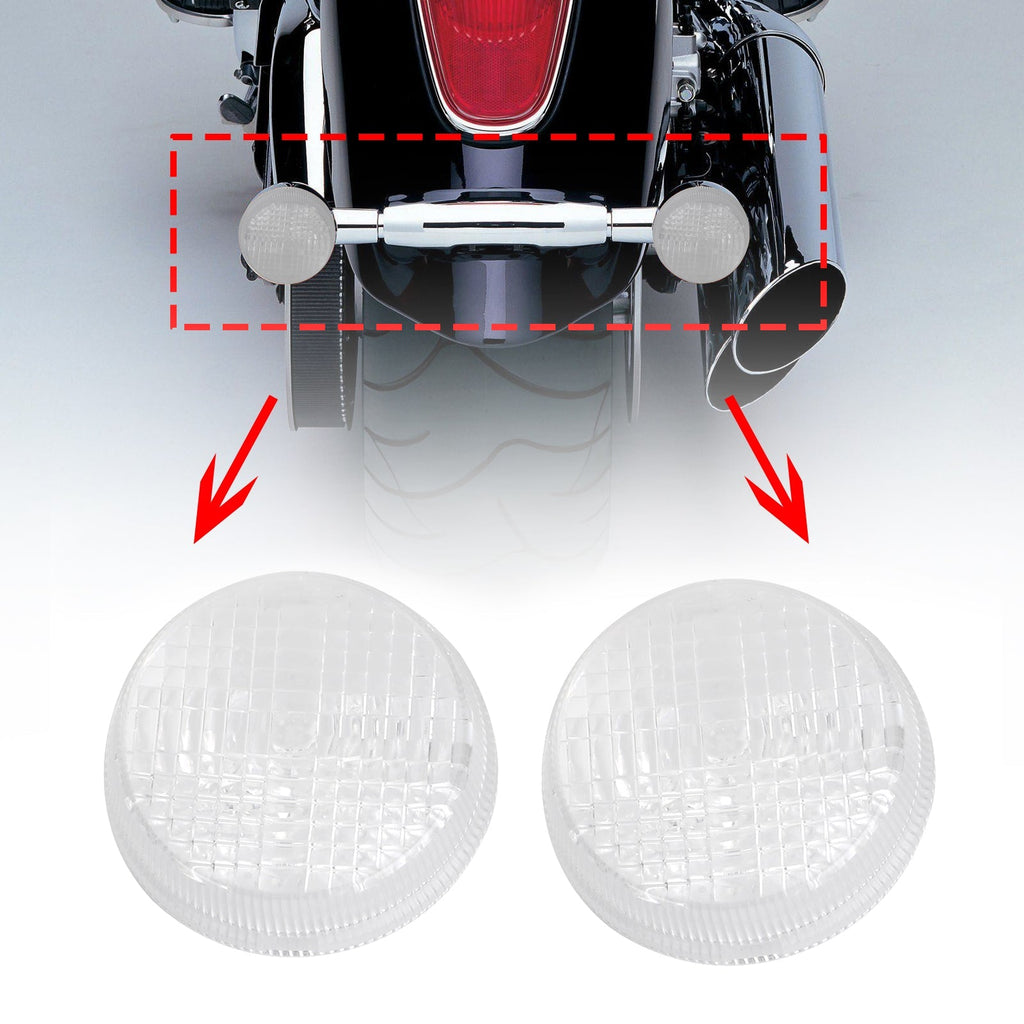 Turn Signal Light Lenses Cover For Honda Shadow Spirit VT750 Vulcan VN