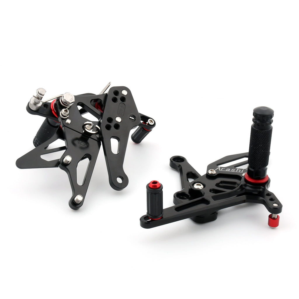 CNC Adjustable Rearsets Rear Set Foot pegs For 2010-2017 Kawasaki Z1000