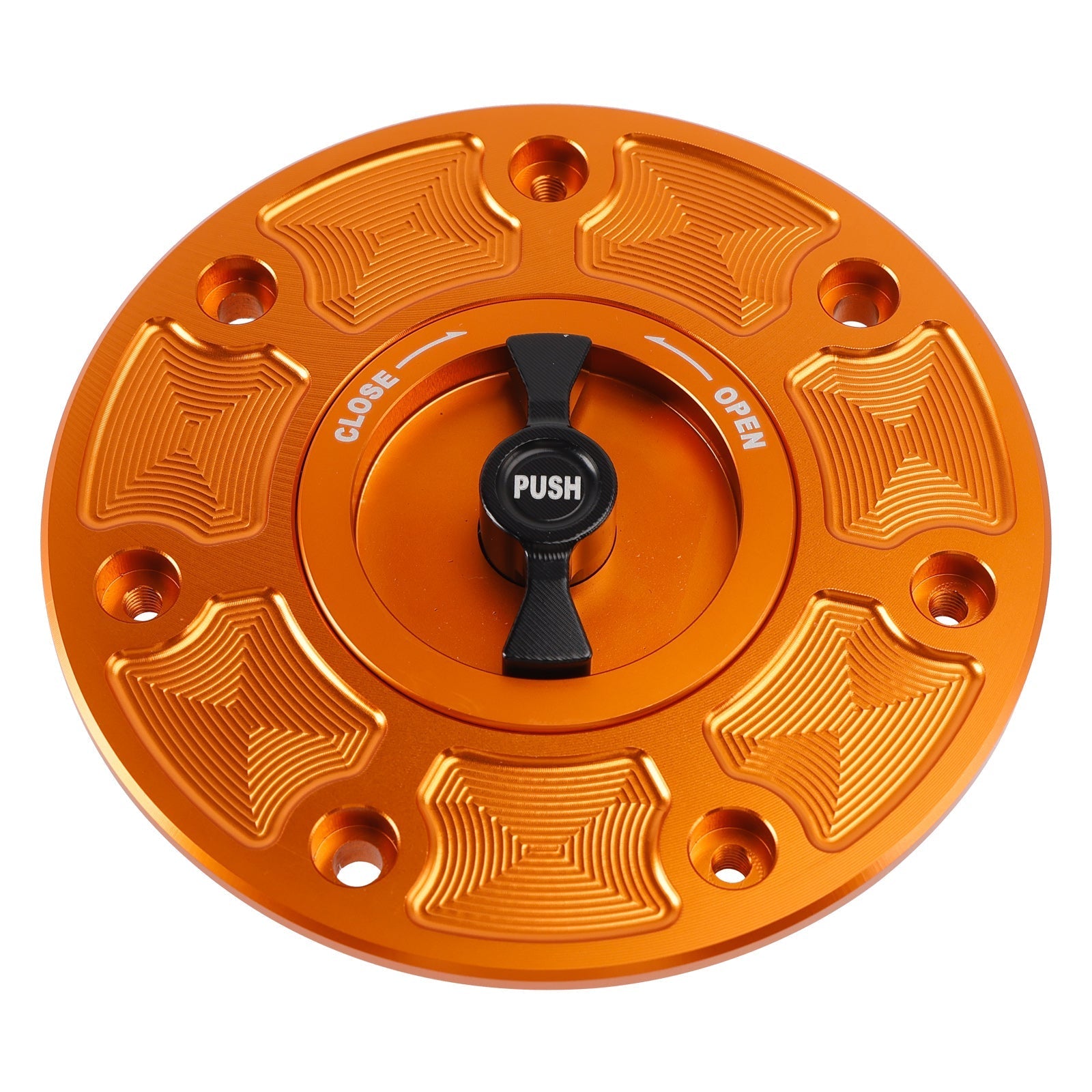 CNC Orange Keyless Fuel Gas Cap For Duk 790 890 2018 2019 2021 2022 2023-2025
