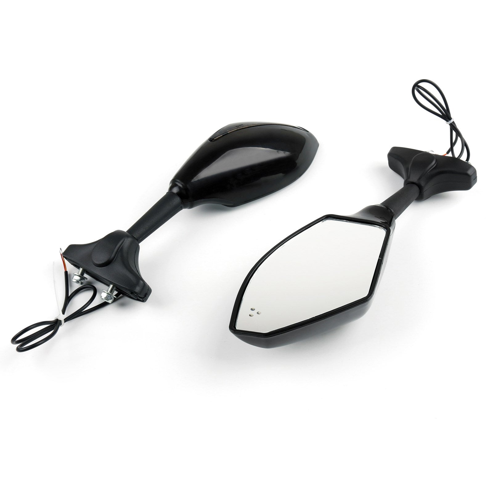 YAMAHA YZF R6 R6S FZ1 FZ6 FAZER FZ8S FJR1300 XJ6 FZR600 Pair LED Mirrors