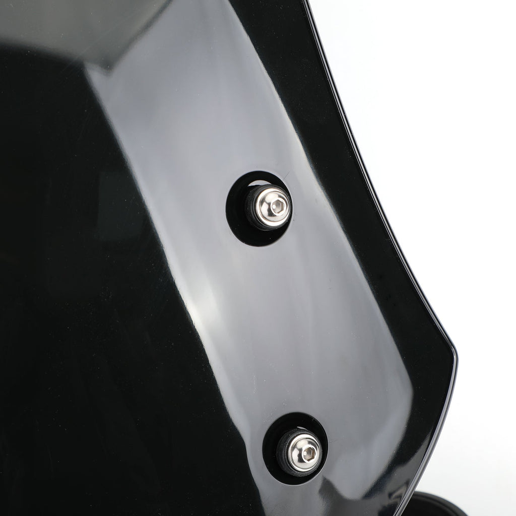 ABS Motorcycle Windscreen Windshield for Harley Dyna Softail Models Black