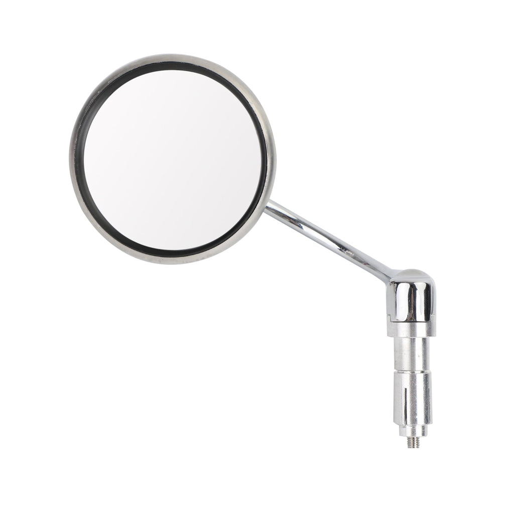Chrome Handlebar End Mirrors For Motorcycle Cafe Racer Old School Clubman 22mm