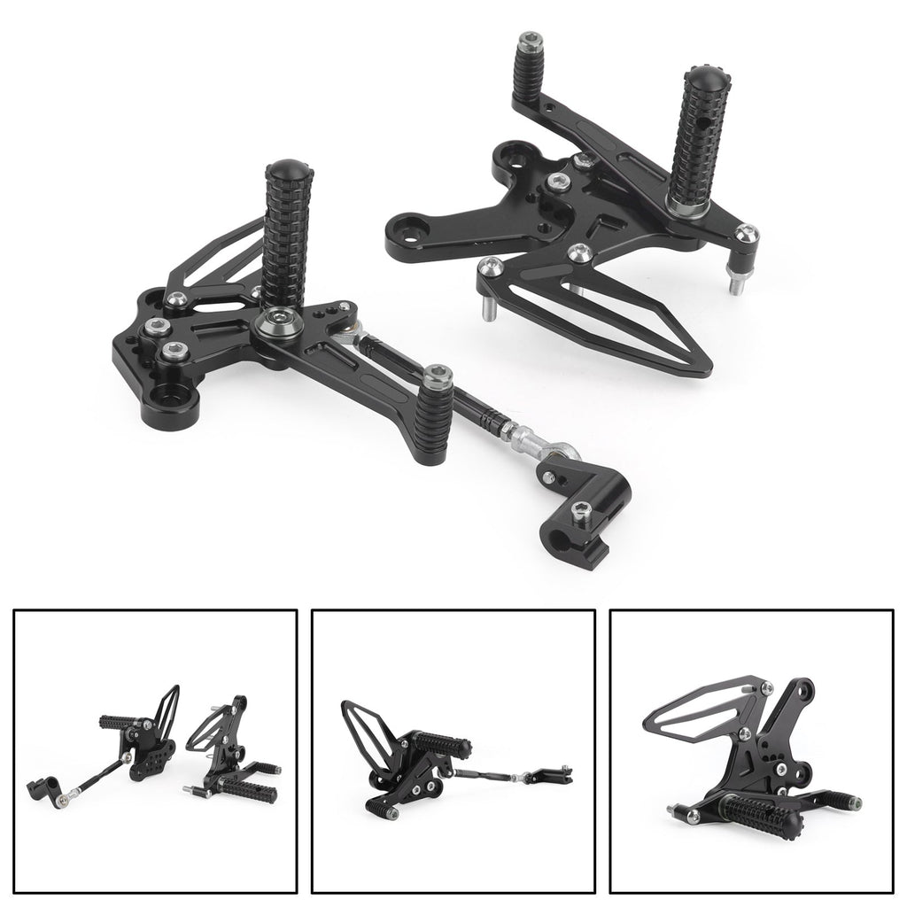 Rearsets Adjustable Foot Pegs Rest Fit for Kawasaki Ninja 250/400 2018-2022