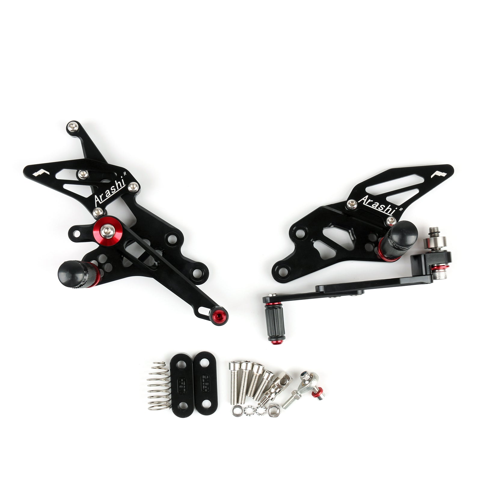 CNC Adjustable Rearset Foot Rest Peg Rear Set For Suzuki GSXR1000 2009-2016 Blac