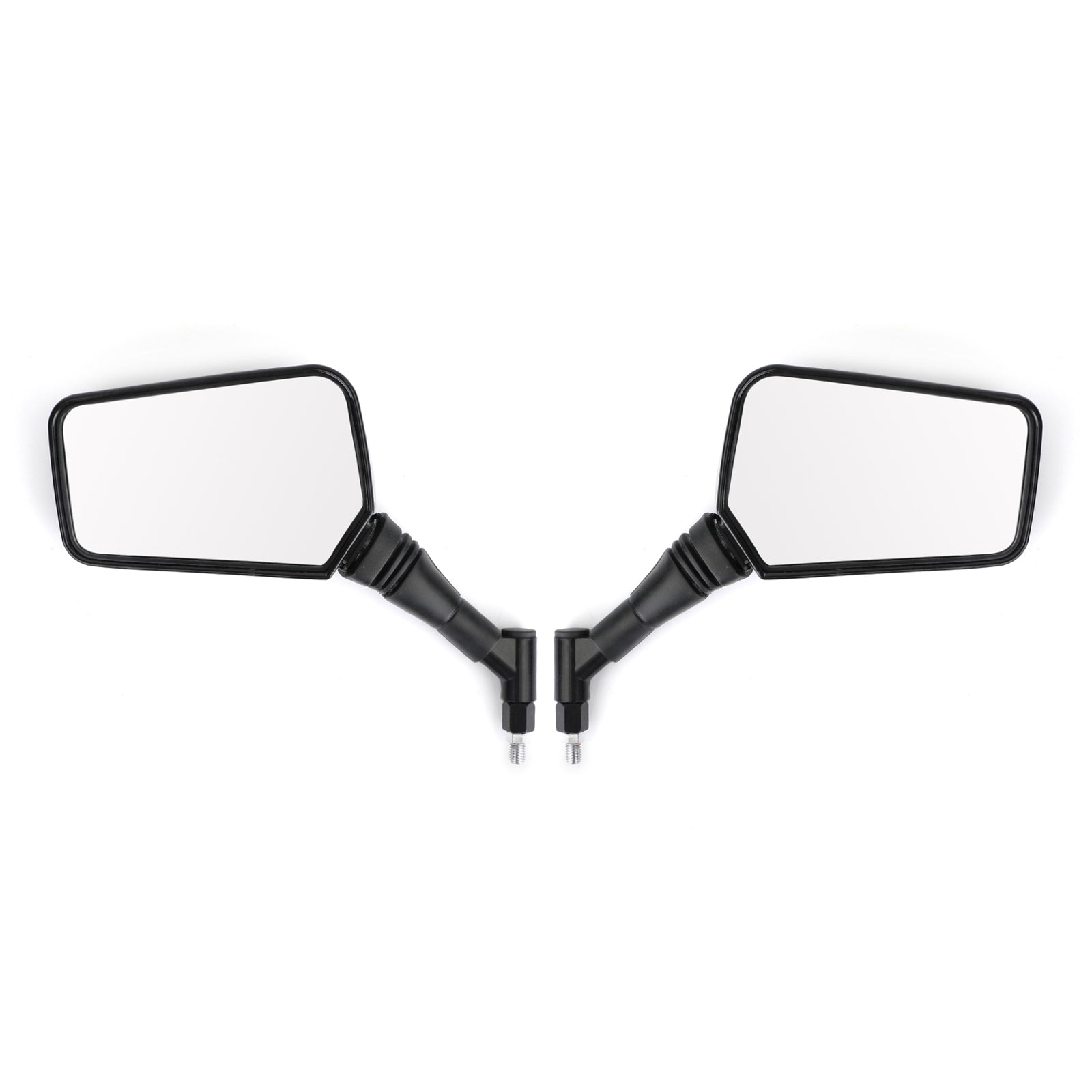 PAIR MIRRORS NEW Black Left Right Mirror 8MM 10MM For Motorcycle Motorbike