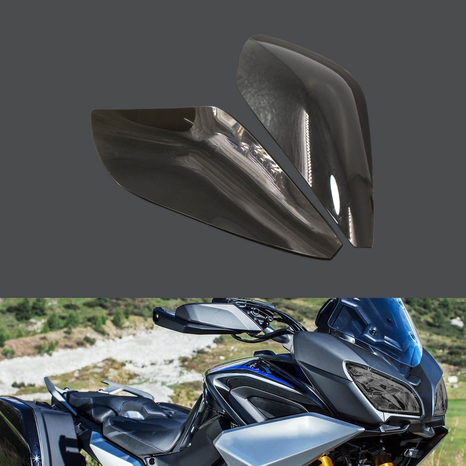 Front Headlight Lens Protection Fit For Yamaha Mt-09 Fj 09 Tracer 16-18? Smoke