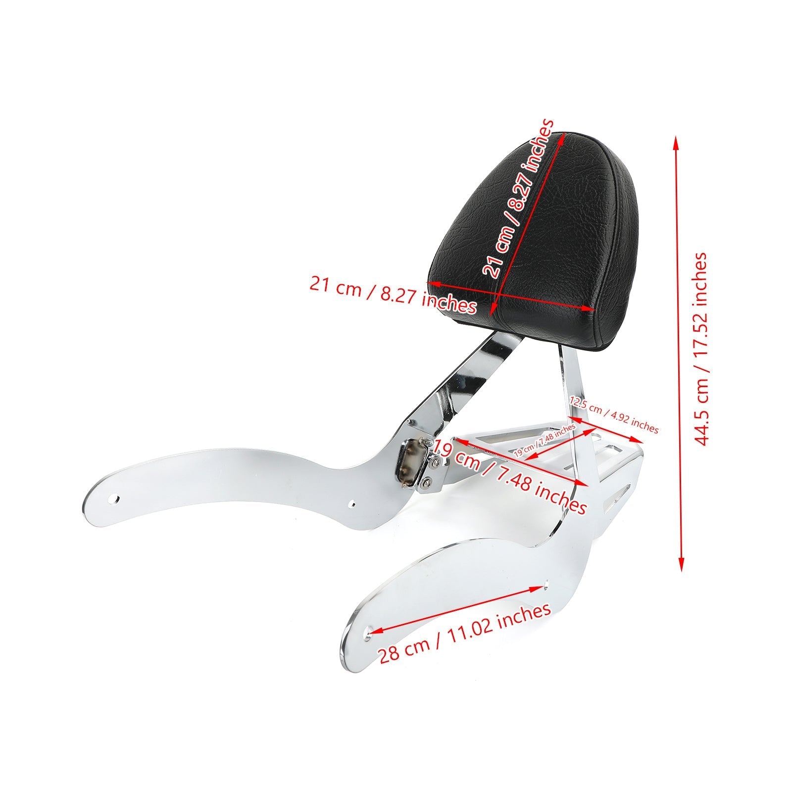 2014-2022 Indian Scout Sixty / Scout Passenger Sissy Bar Backrest Luggage Rack