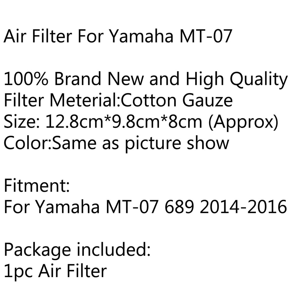 High Flow Replacement For Yamaha MT-07 MT 07 689 2014-2016