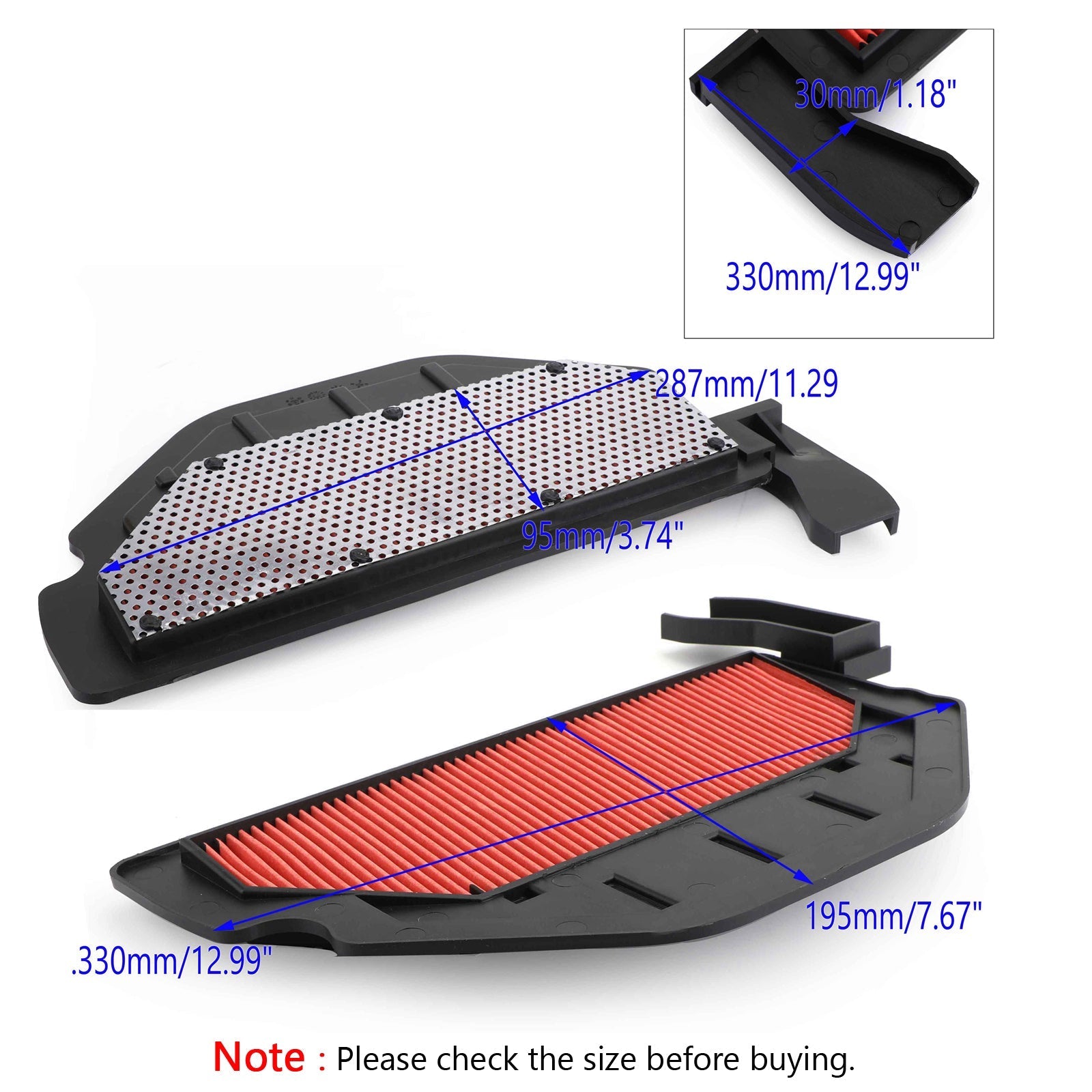 Air Filter Cleaner For Honda CBR900RR CBR929RR Fireblade 2000-2001 17210-MCJ-003