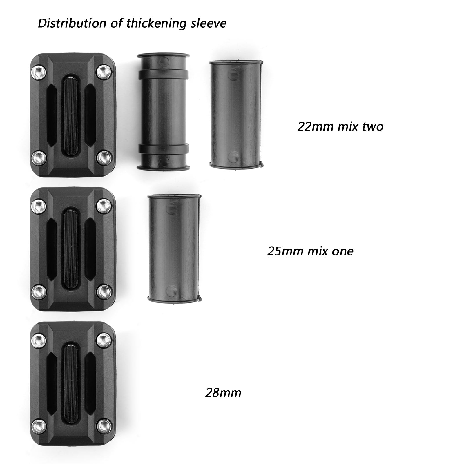 22mm 25mm Motorcycle Engine Frame Bar Protection Guard Ground Crash Slider Pads