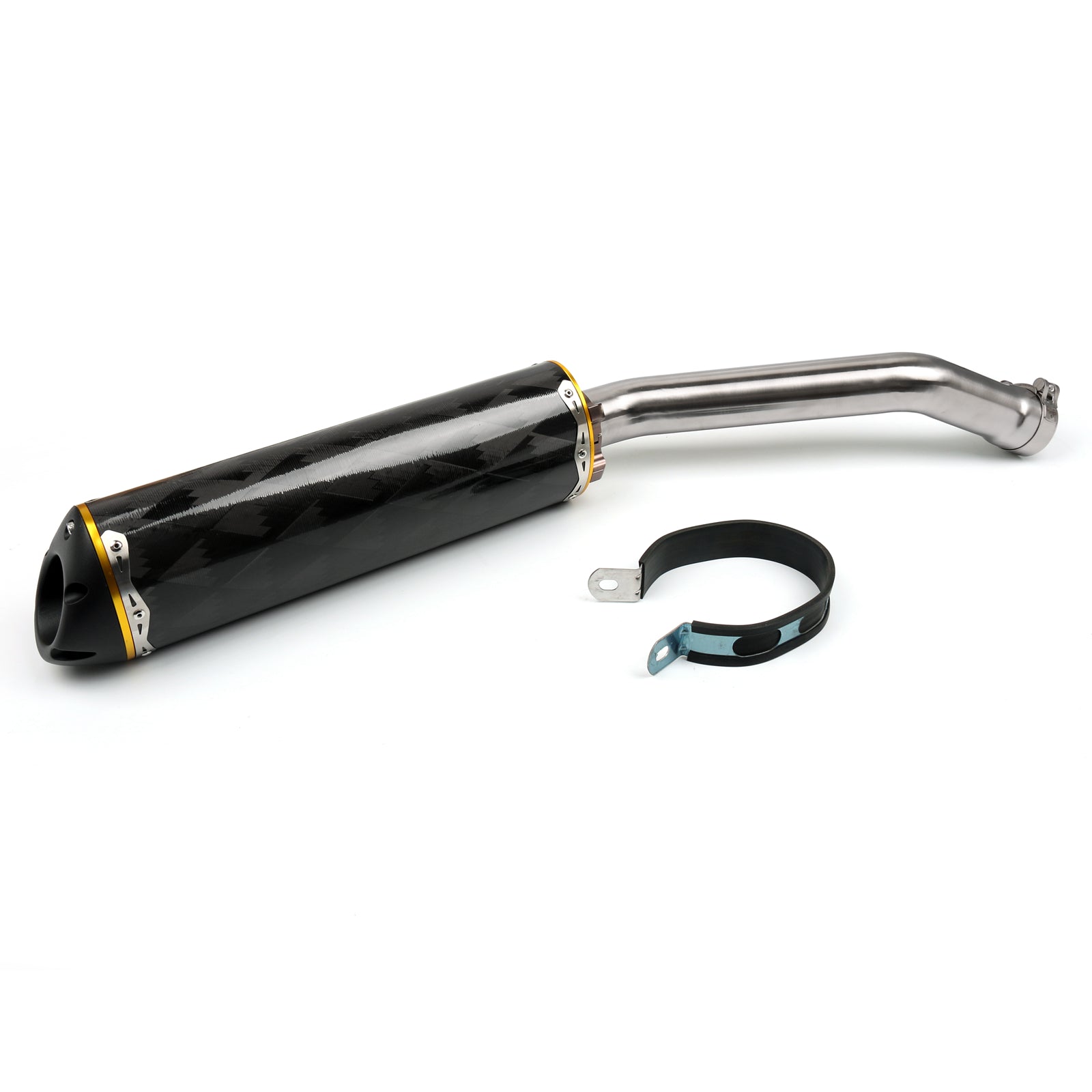 Exhaust Pipe Slip-On Muffler For Kawasaki ZX-10R ZX10R NINJA 2008 2009 2010