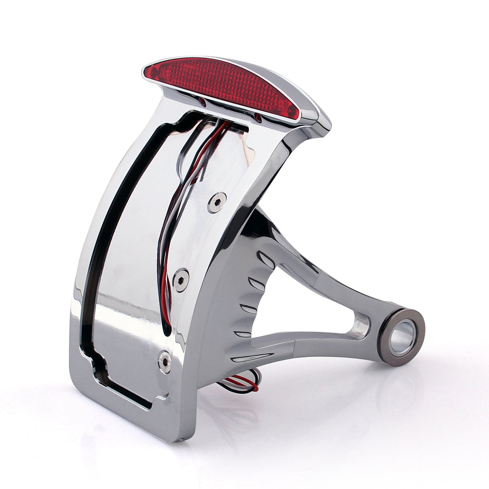Side Axle Mount Billet License Plate Bracket TailLight Led For Harley
