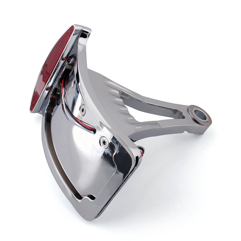 Side Axle Mount Billet License Plate Bracket TailLight Led For Harley