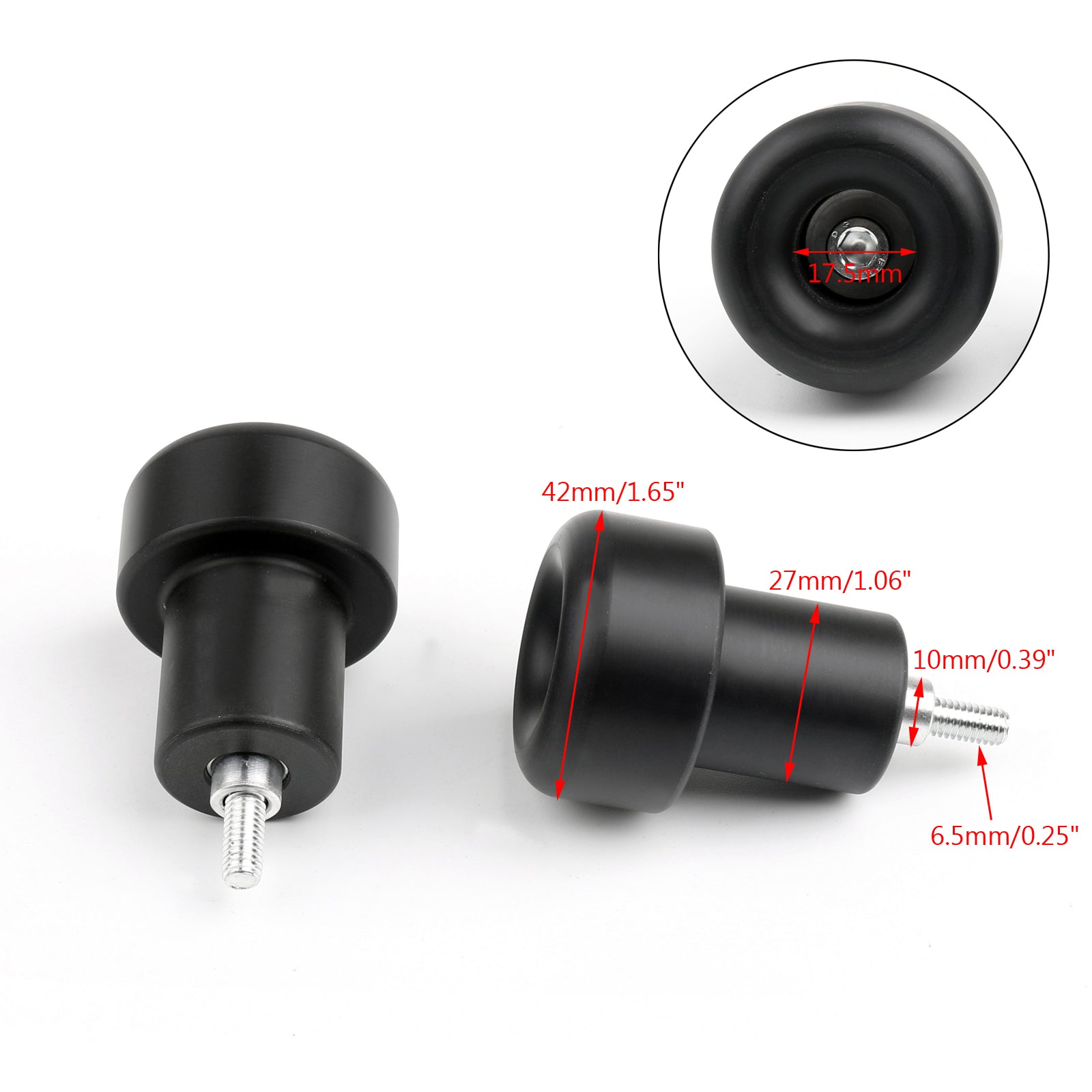 Frame Sliders Crash Protector Kawasaki ZX 6R 9R 12R No Cut Black