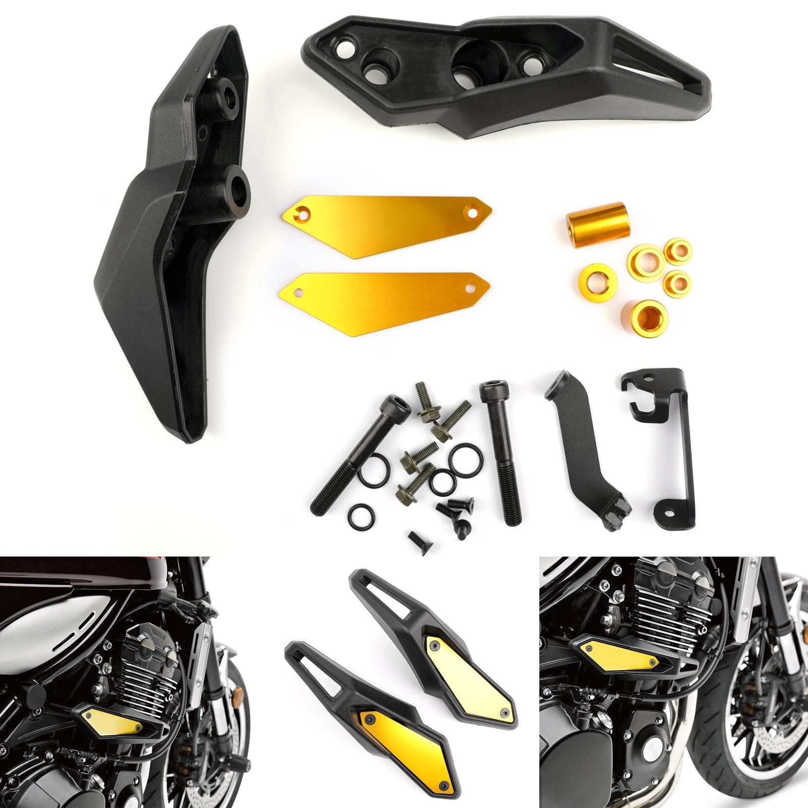 Frame Slider SET Engine Guard Protector LEFT & RIGHT For 2018 Kawasaki Z 900 RS