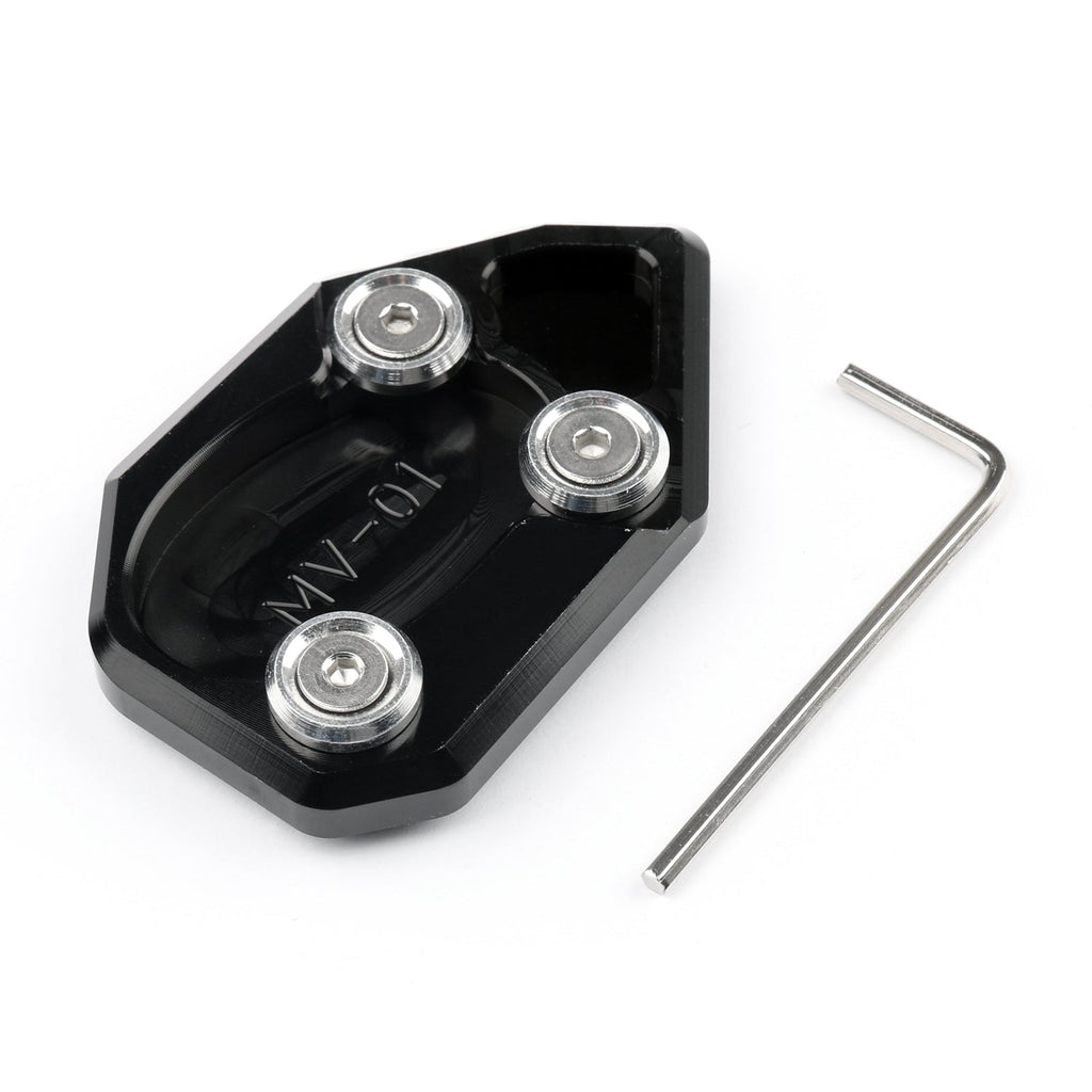 Side Kickstand Stand Extension Plate For MV AGUSTA Brutale 1078 F4 Brutale 990R