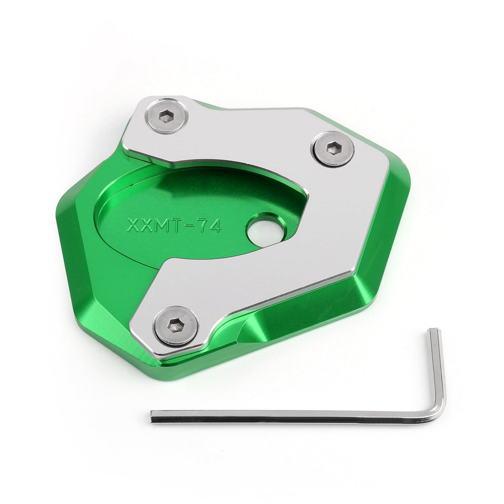Motorcycle Kickstand Side Stand Foot Pad For Kawasaki Z650 Z900 2017