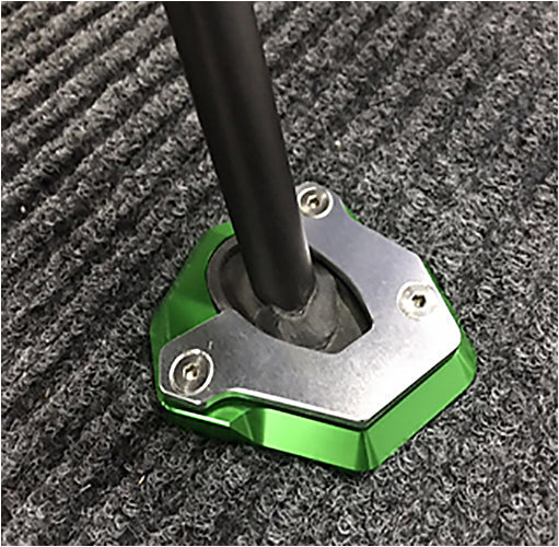 Motorcycle Kickstand Side Stand Foot Pad For Kawasaki Z650 Z900 2017