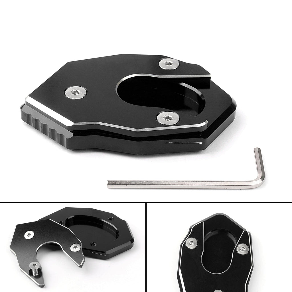 Kickstand Side Plate Stand Extension Pad For Kawasaki Z1000 Z800 ZX-10R ER6F