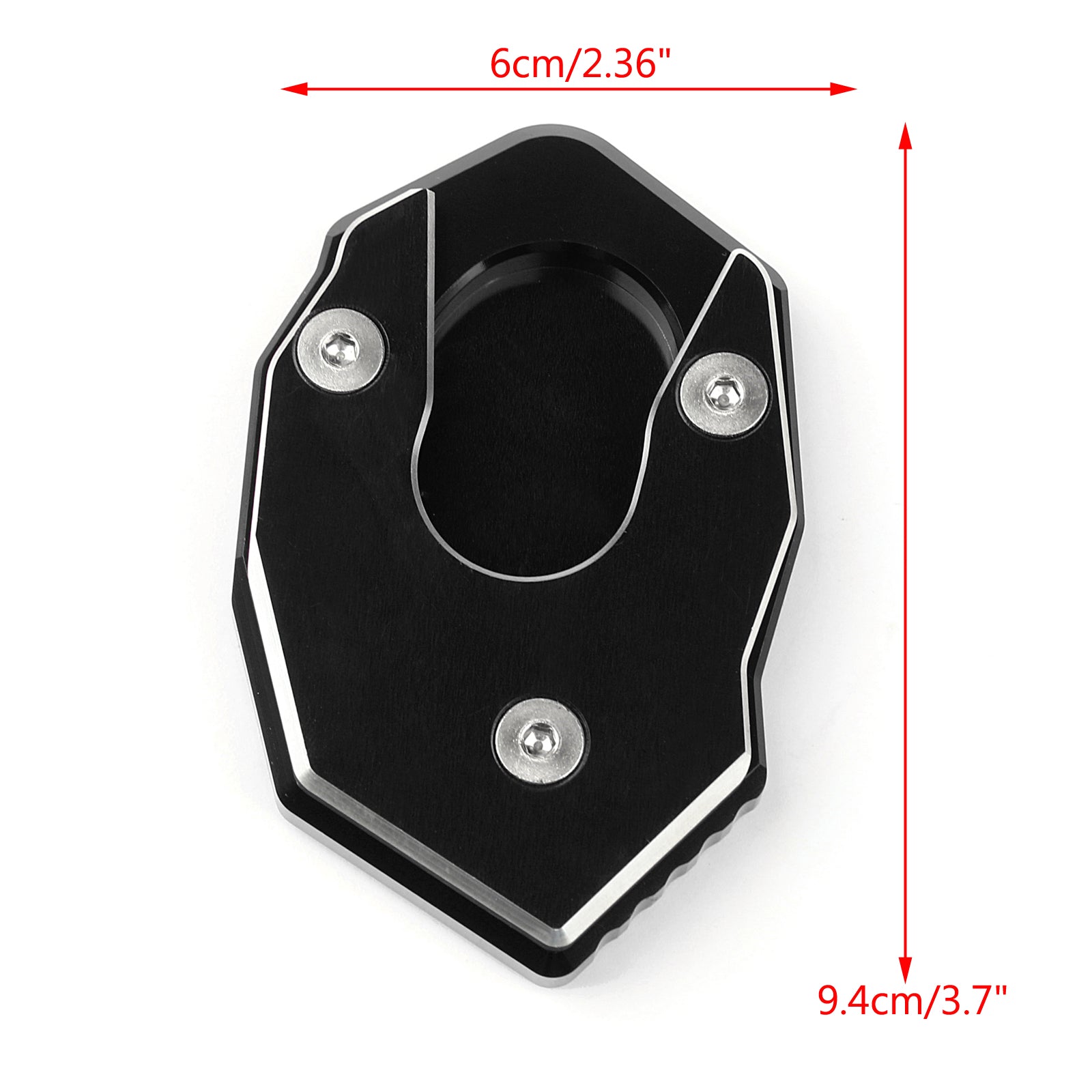 Kickstand Side Plate Stand Extension Pad For Kawasaki Z1000 Z800 ZX-10R ER6F