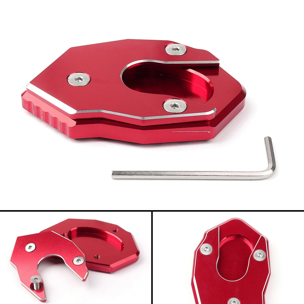 Kickstand Side Plate Stand Extension Pad For Kawasaki Z1000 Z800 ZX-10R ER6F