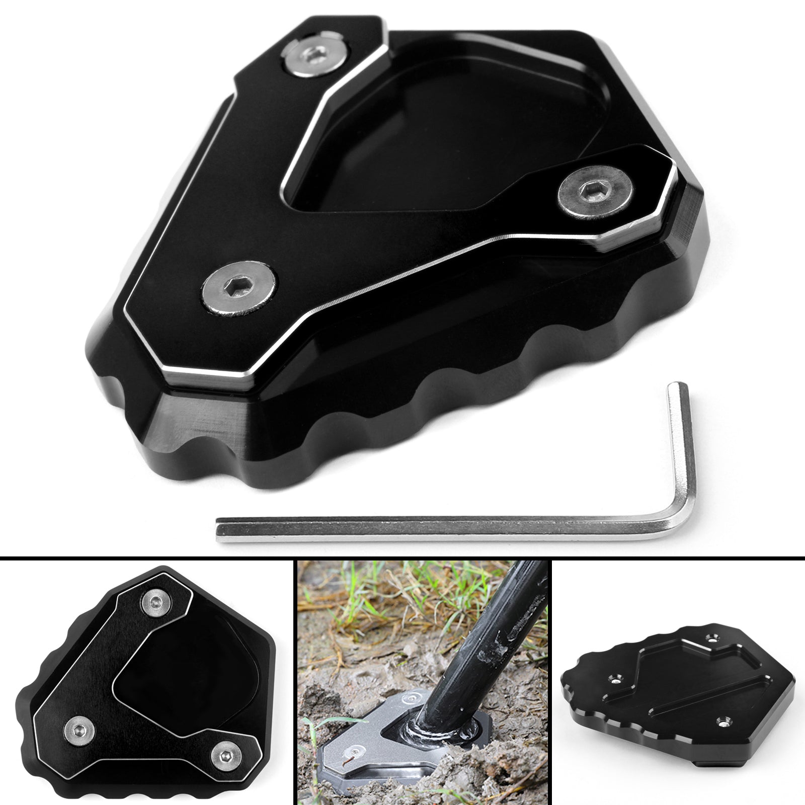 Kickstand Side Stand Enlarge Extension Plate For BMW G310 G 310 GS 2018