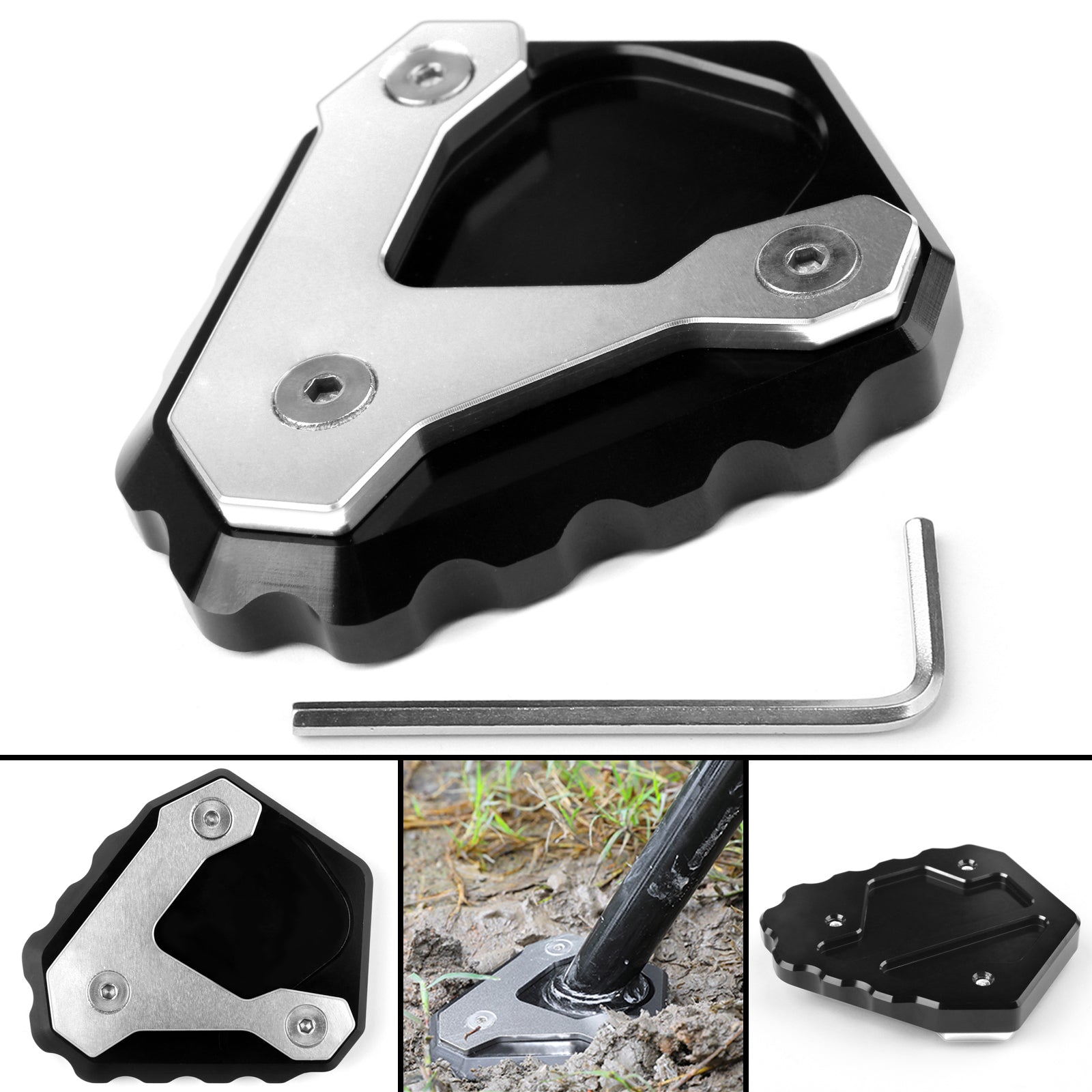 Kickstand Side Stand Enlarge Extension Plate For BMW G310 G 310 GS 2018