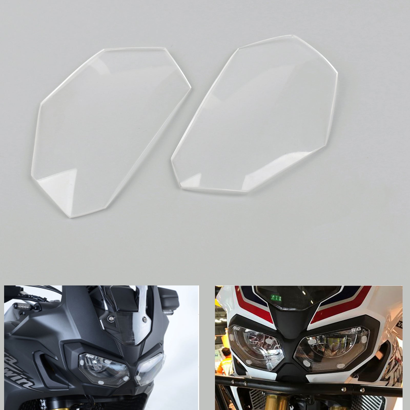Front Headlight Lens Covers Guard For Honda CRF1000L Africa Twin 2016-2017