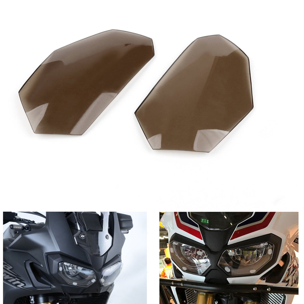 Front Headlight Lens Covers Guard For Honda CRF1000L Africa Twin 2016-2017