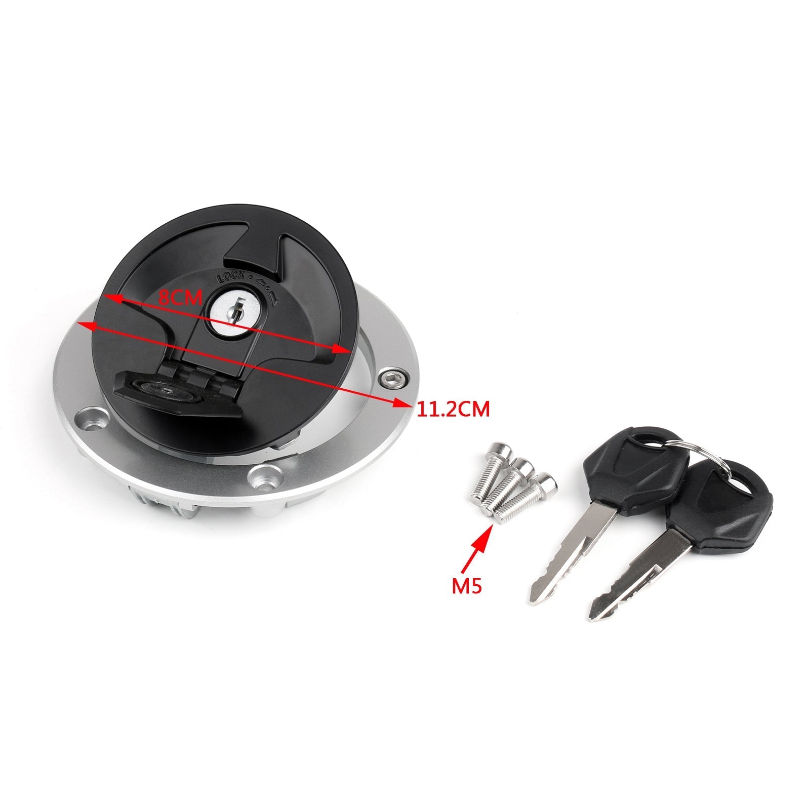 Fuel Gas Tank Cap Key For Kawasaki ER400 ER4N ER650 ER-6N ER6F Ninja EX650 06-15