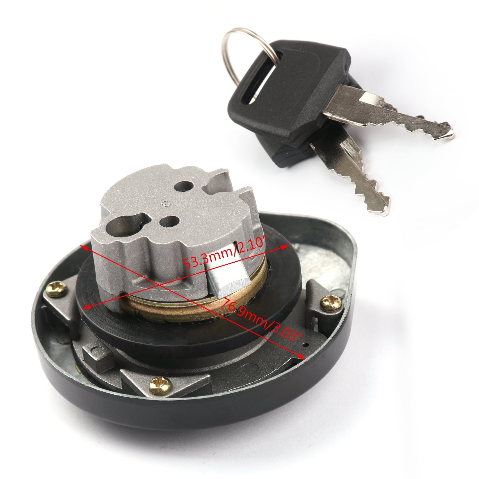 Fuel Gas Tank Cap Key For Yamaha XT660 XT660R XT660X 2004-2011/2014 SCR950 2017