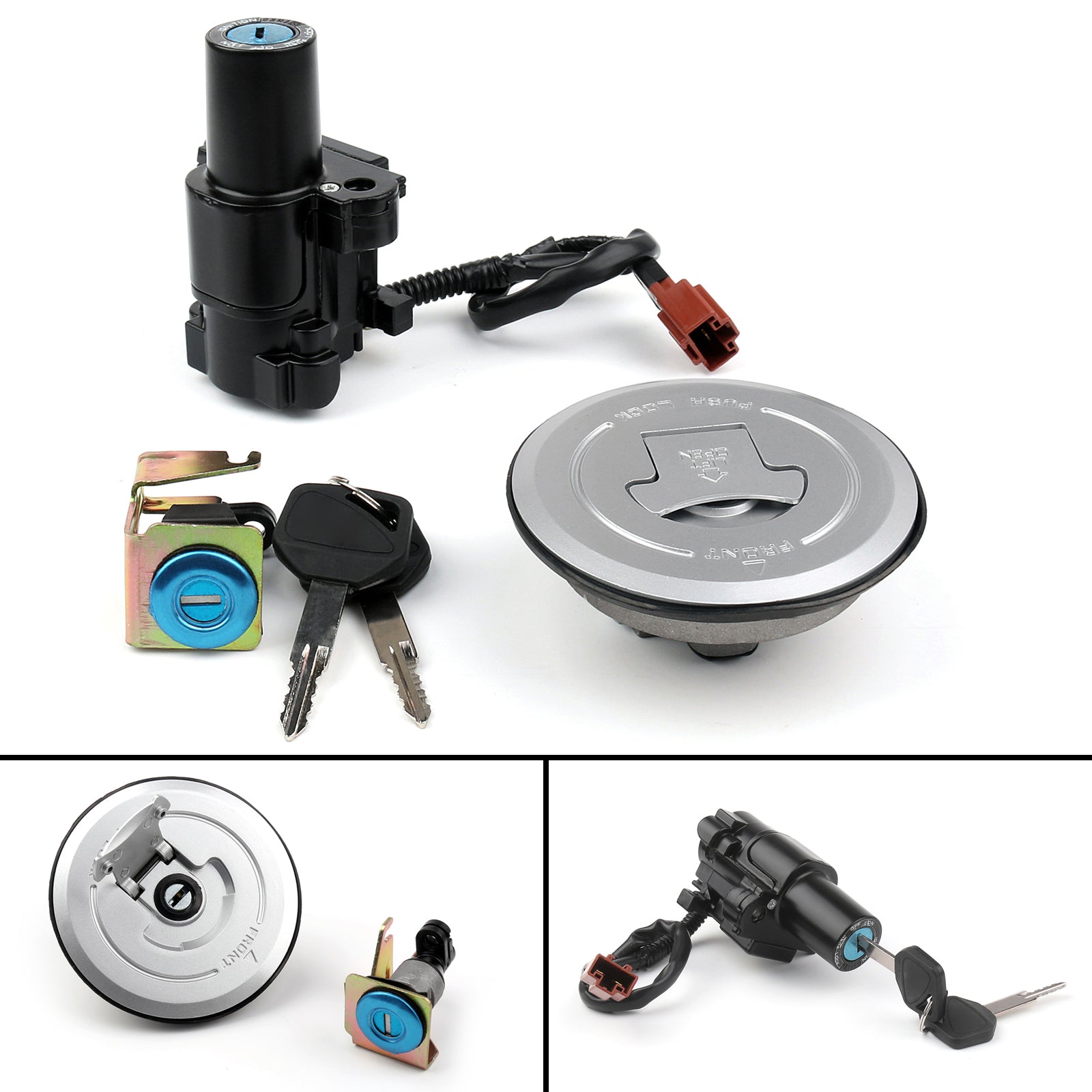 Ignition Switch Fuel Gas Cap Keys for Honda CB500X CB500F CB500R ABS 2013-2015