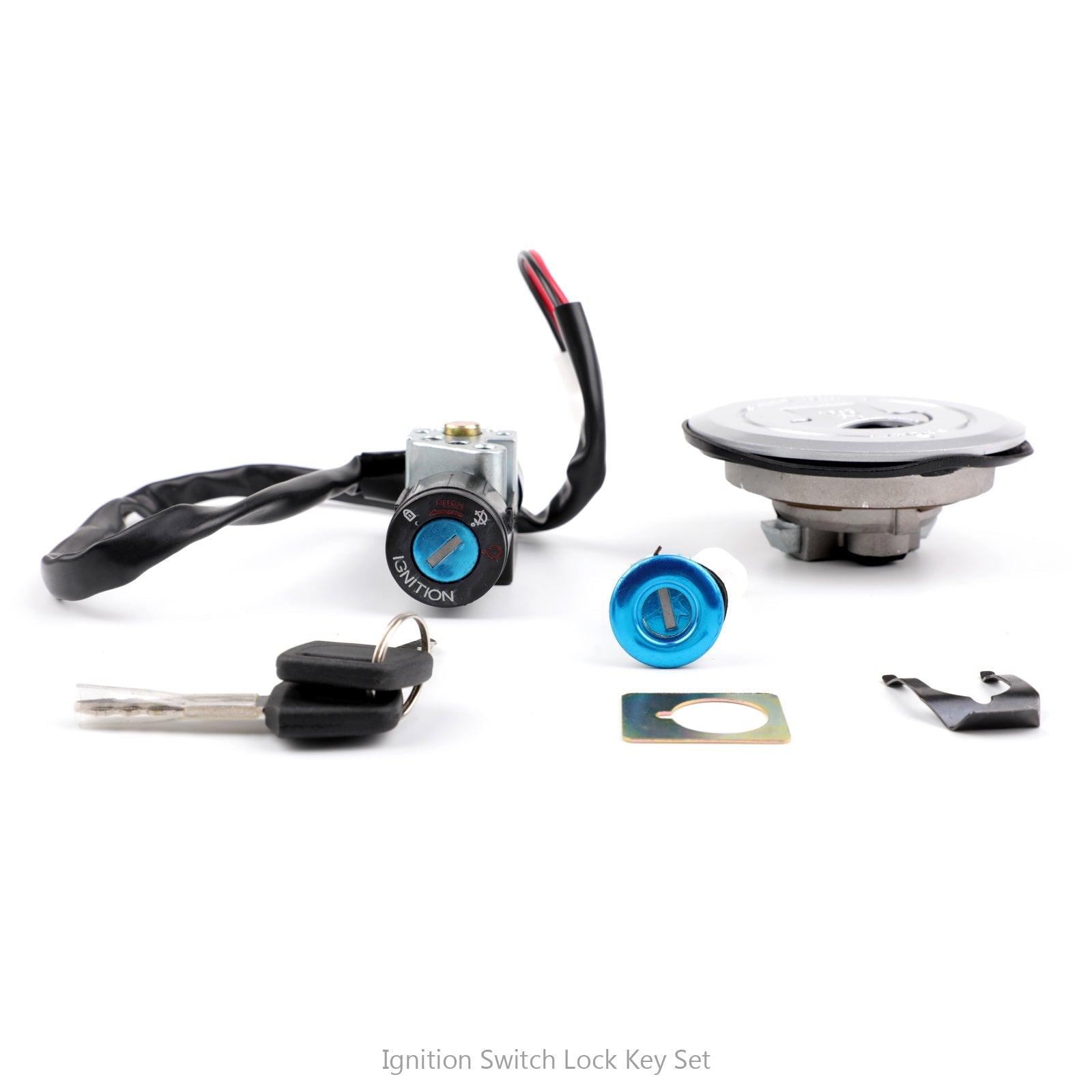 Ignition Switch Fuel Gas Cap Seat Lock Key Set For Honda CBR125R 04-10 CBR125RS