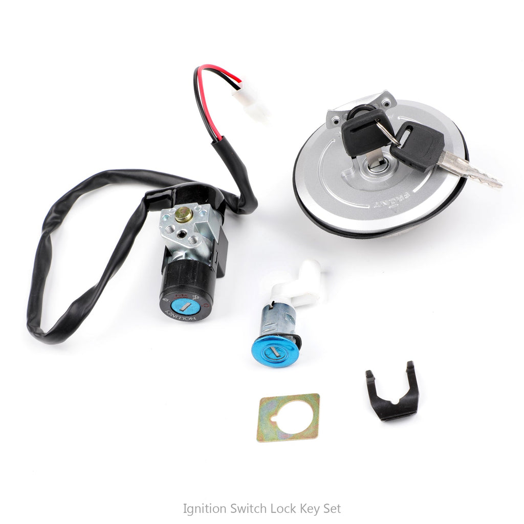 Ignition Switch Fuel Gas Cap Seat Lock Key Set For Honda CBR125R 04-10 CBR125RS