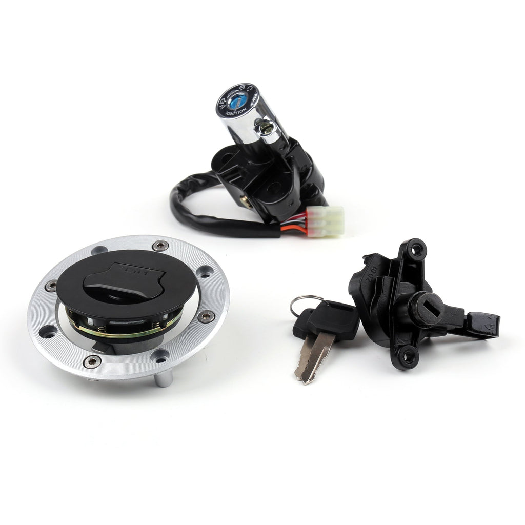 Ignition Switch Seat Fuel Gas Cap Lock Key Set For Suzuki GSF600 GSF1200 95-05