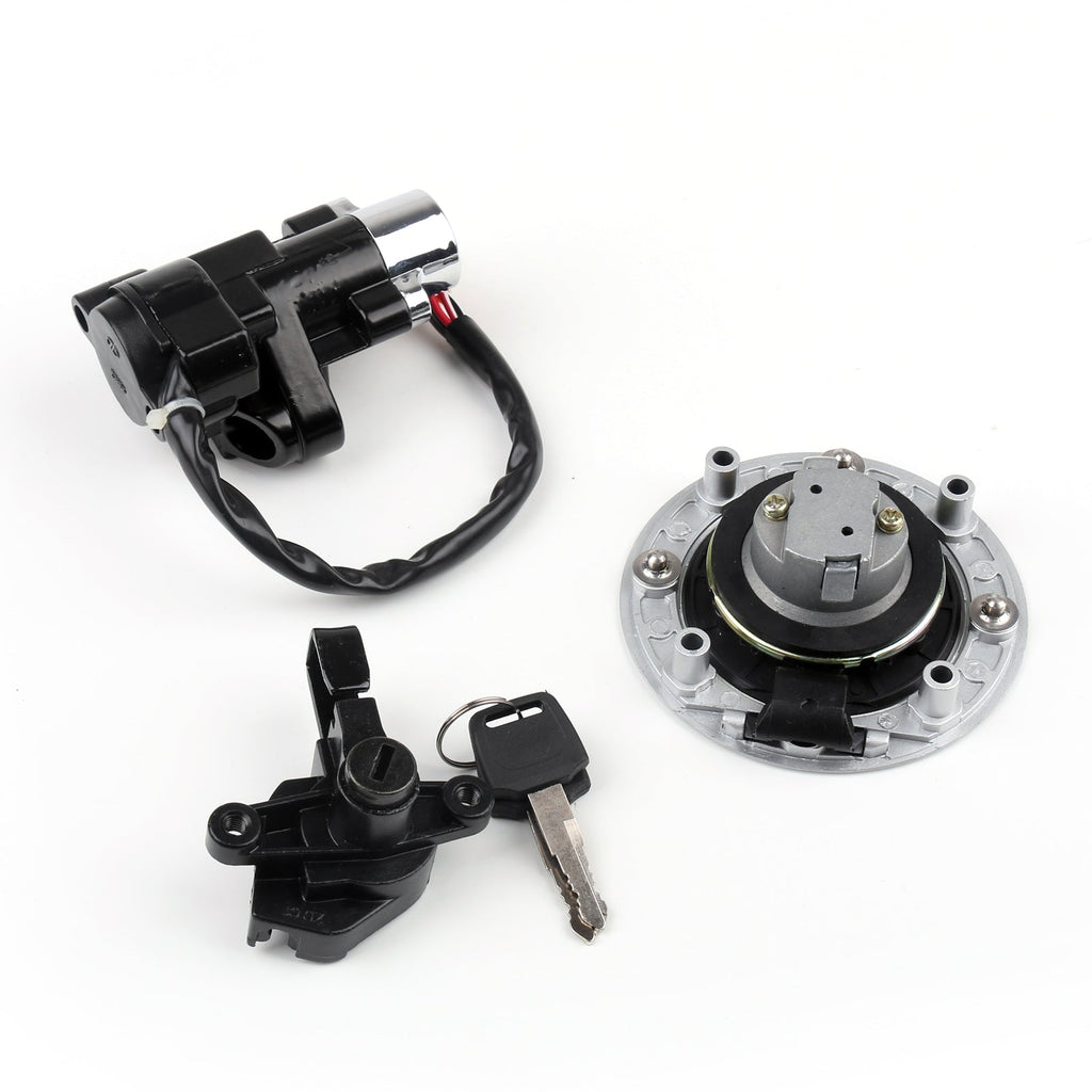 Ignition Switch Seat Fuel Gas Cap Lock Key Set For Suzuki GSF600 GSF1200 95-05