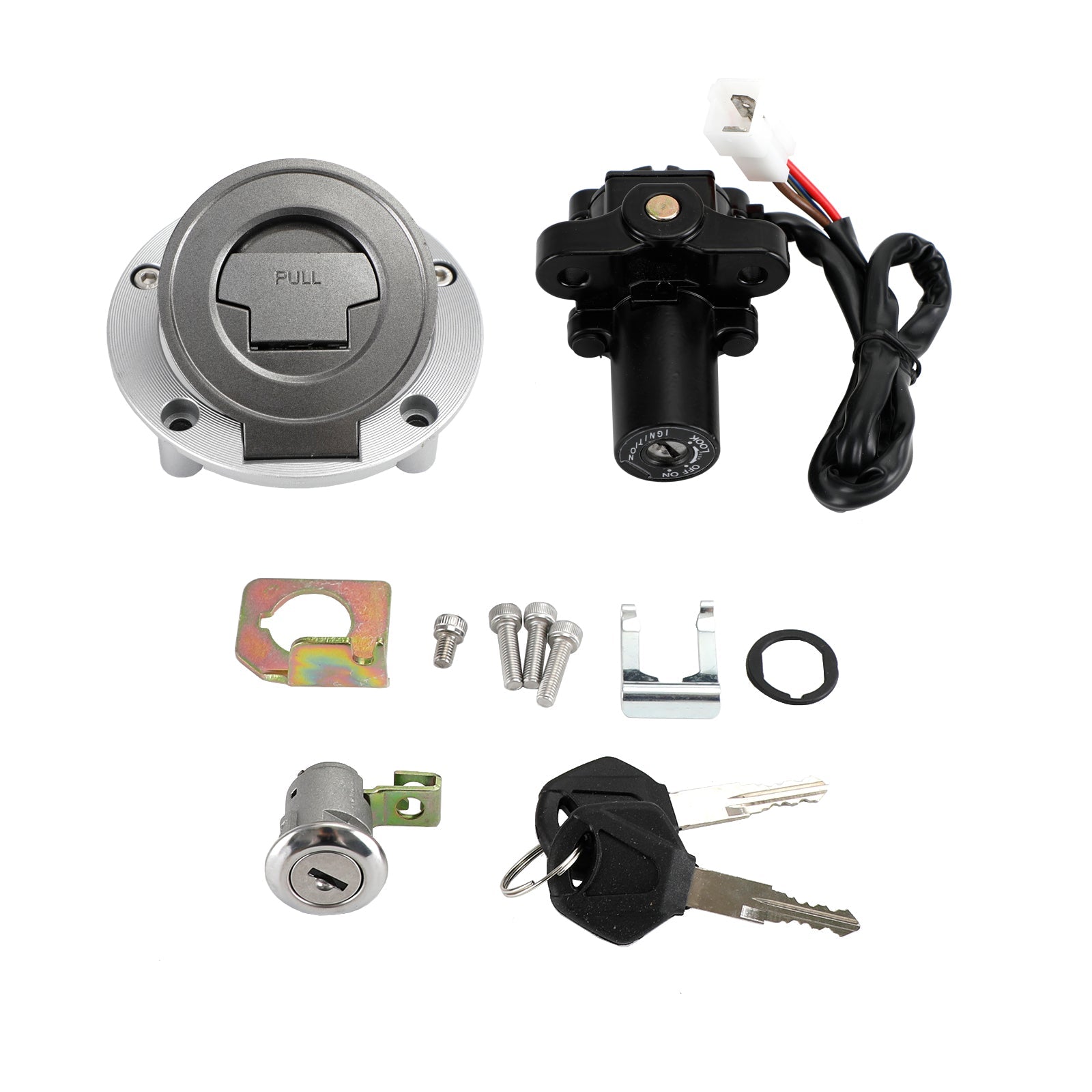 Ignition Switch Lock & Fuel Gas Cap Key Set For Yamaha YZF R1 R6 MT-01