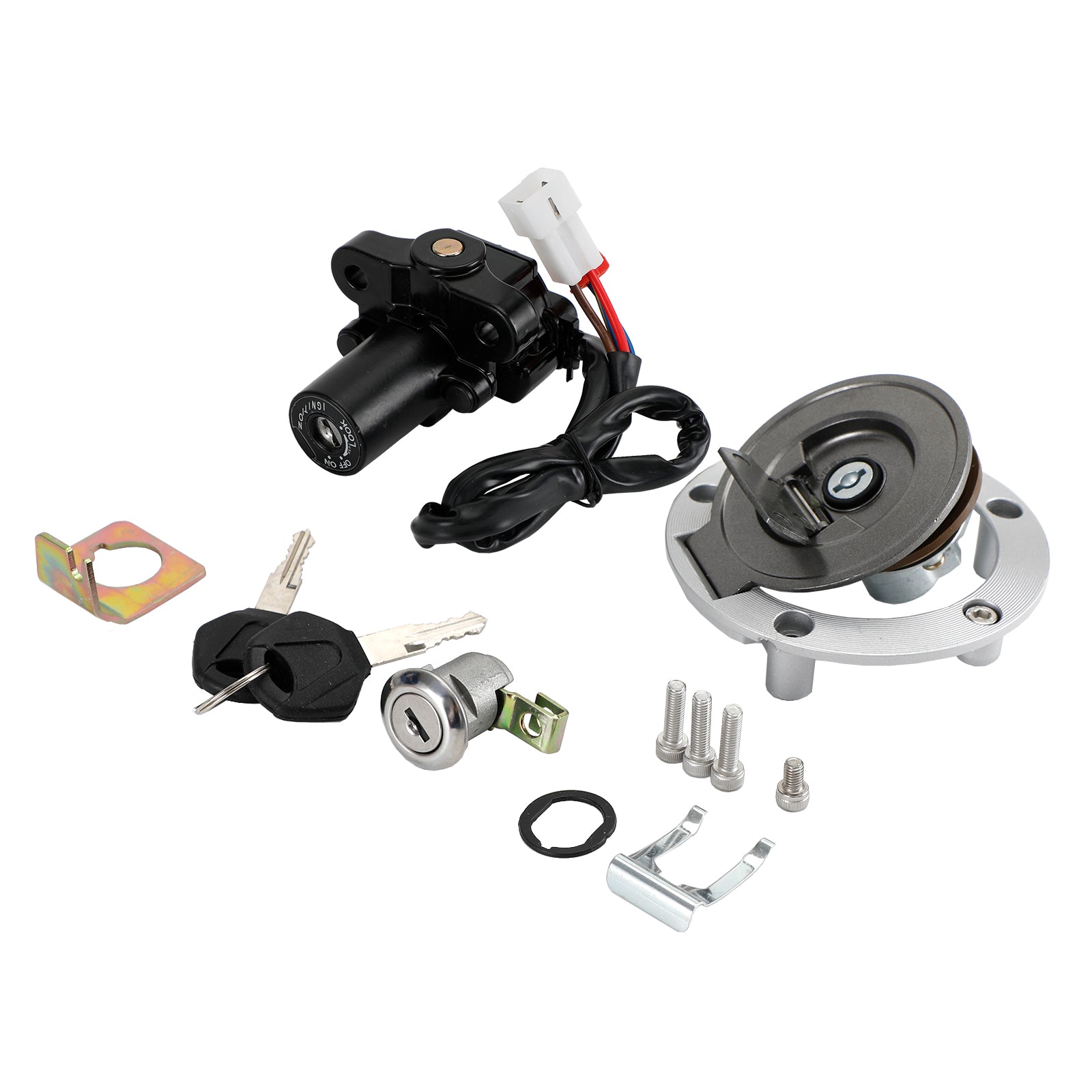 Ignition Switch Lock & Fuel Gas Cap Key Set For Yamaha YZF R1 R6 MT-01