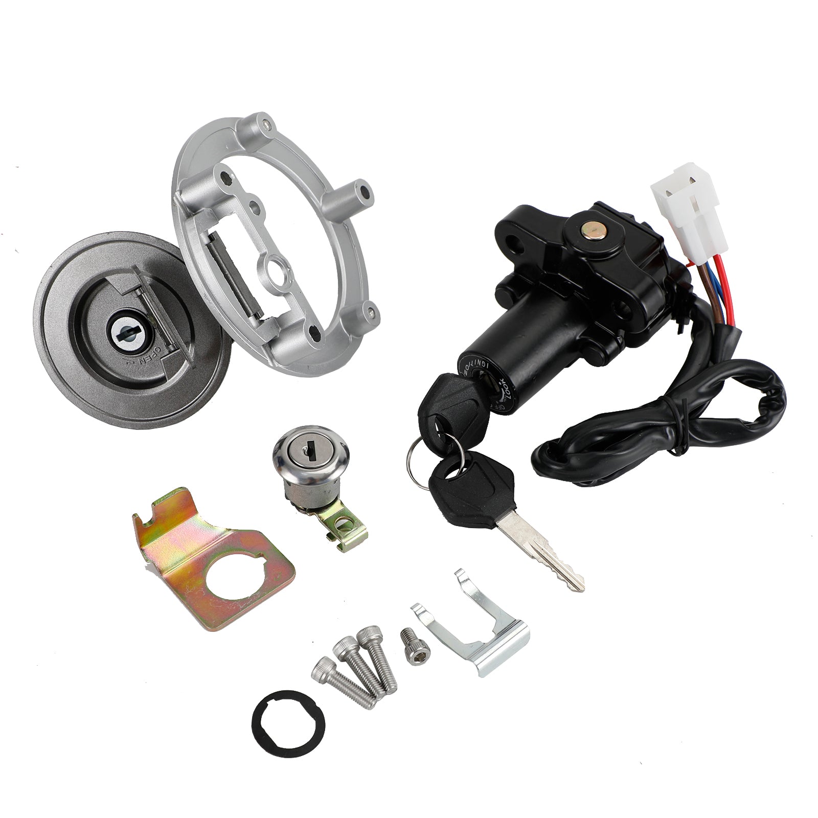 Ignition Switch Lock & Fuel Gas Cap Key Set For Yamaha YZF R1 R6 MT-01
