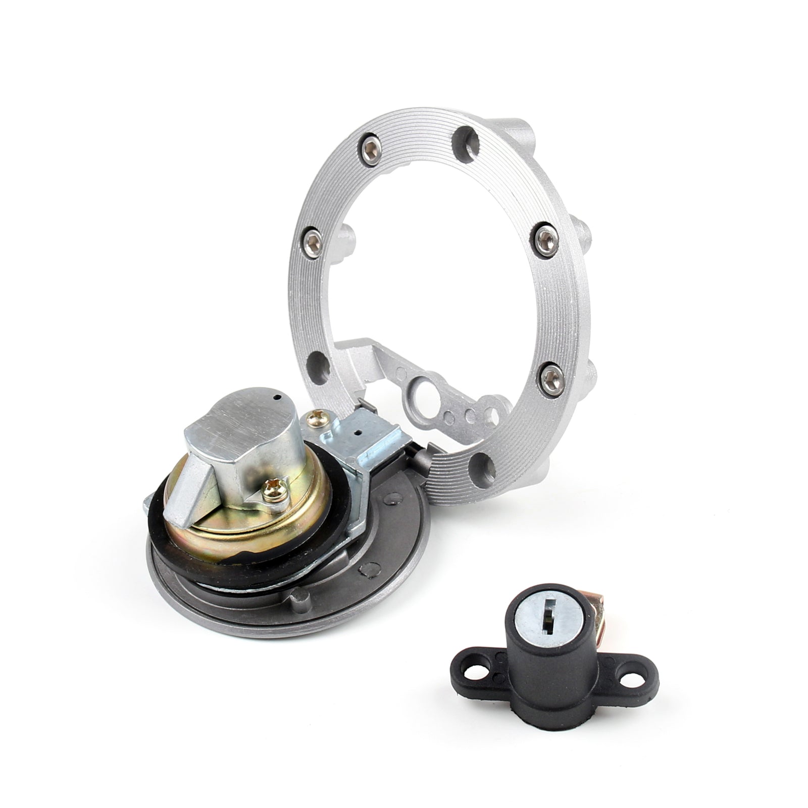 Ignition Switch Fuel Gas Cap Seat Lock Set Fit for Yamaha MT03 YZF R6 R1 99-12