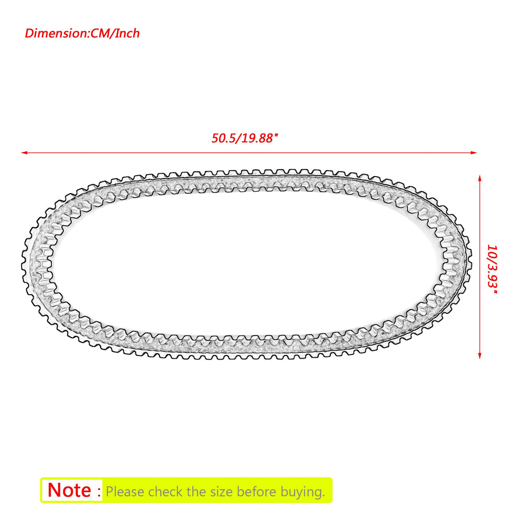 Drive Belt For Yamaha 8JP-17641-00-00 Snowmobile SR Sidewinder TX 15-19