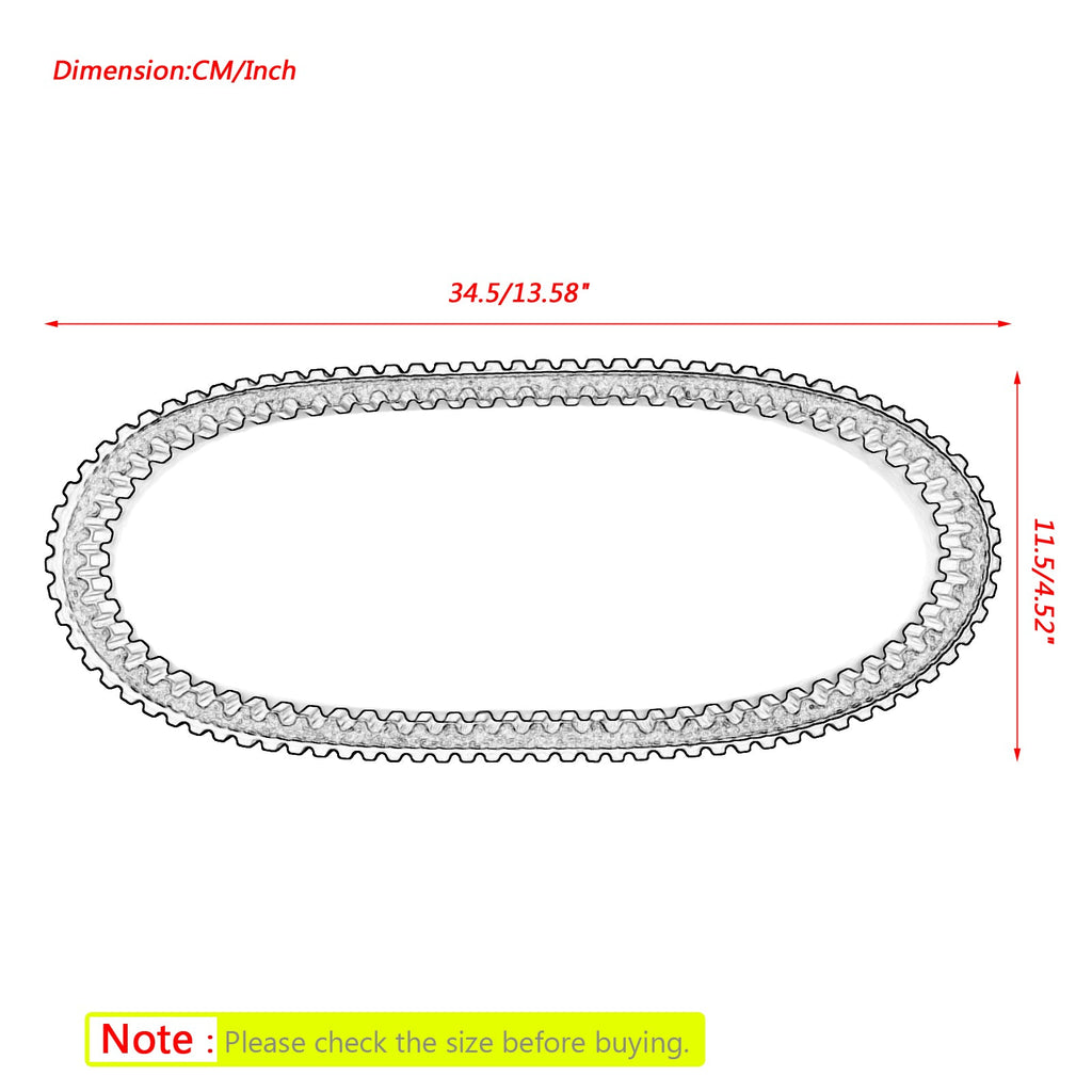 Drive Belt For Honda NPS50 Ruckus NPS50S Zoomer 03-17 Scooter 23100-GEZ-003
