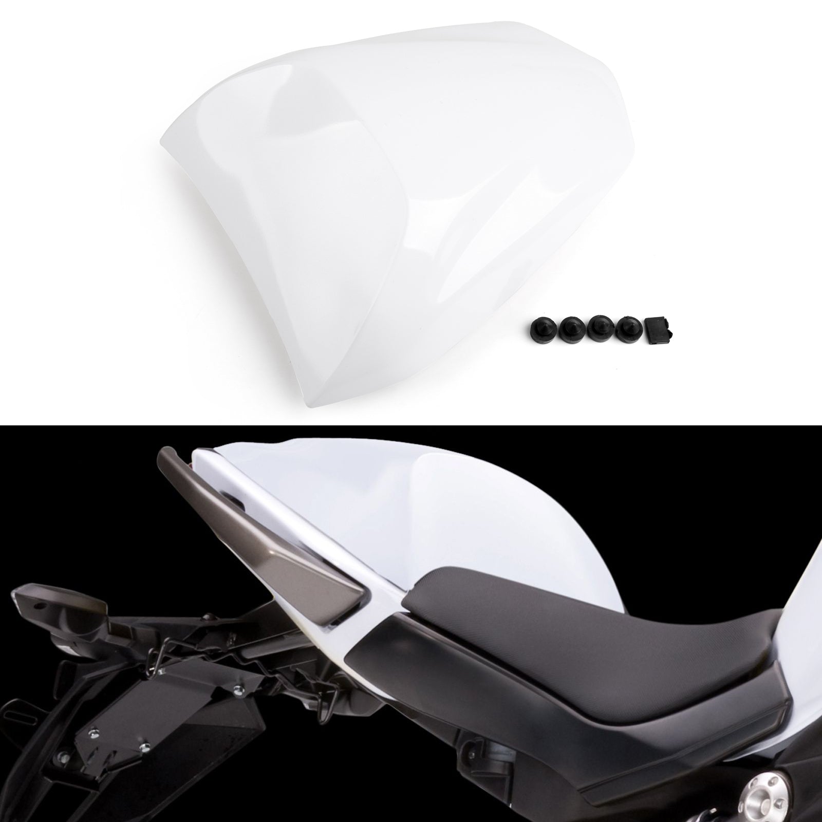 Rear Pillion Passenger Seat Cover Cowl For Kawkasaki NINJA 650 ER6F ER6N 400