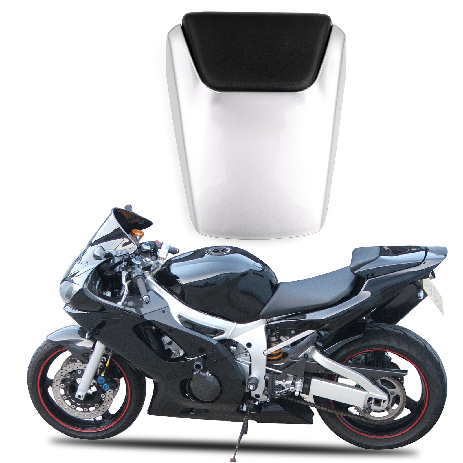 Rear Pillion Seat Cowl Fairing Cover For Yamaha YZF R6 1998-2002 1999